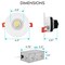 Luxrite 3 Inch Gimbal LED Recessed Downlight 5 CCT Selectable 2700K-5000K 8W 600LM Dimmable LR23268-1PK - alternate 8